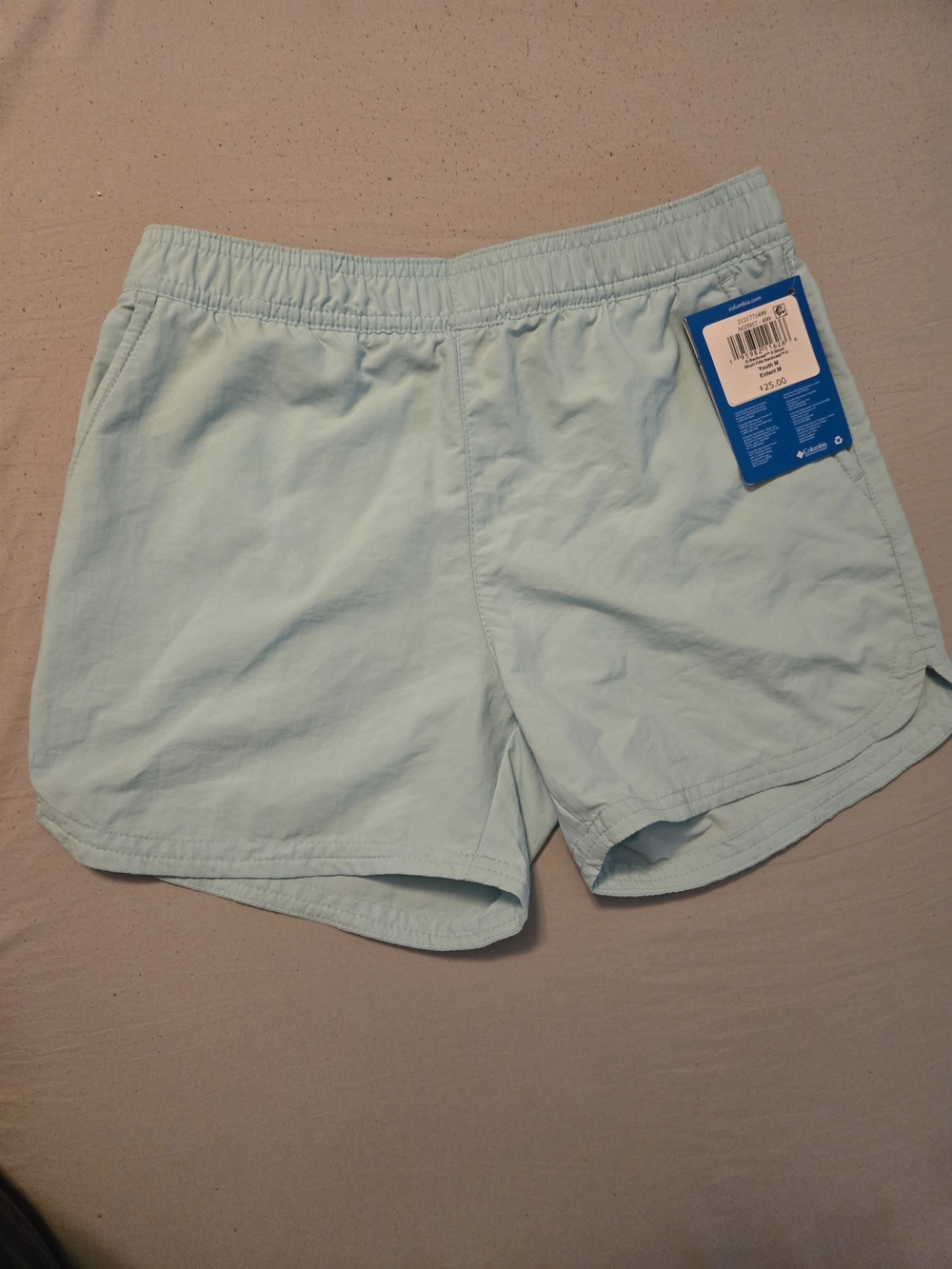 Columbia Light Blue Girls' Athletic Shorts